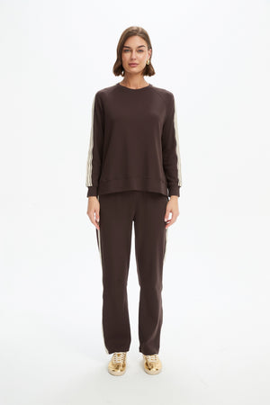 STRIPE SLEEVE SWEAT (SUMMER WEIGHT)