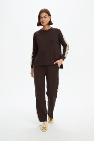 STRIPE SLEEVE SWEAT (SUMMER WEIGHT)