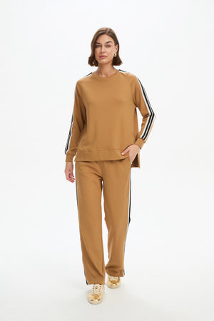 STRIPE SLEEVE SWEAT (SUMMER WEIGHT)