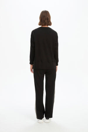 STRIPE SLEEVE SWEAT (SUMMER WEIGHT)