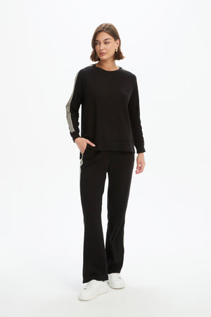STRIPE SLEEVE SWEAT (SUMMER WEIGHT)