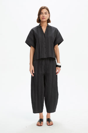 TEXTURED PINSTRIPE SHIRT