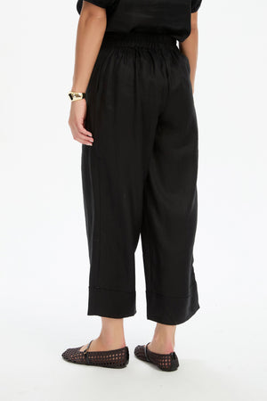 WIDE LEG LINEN PANT