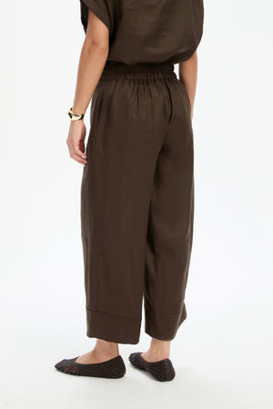 WIDE LEG LINEN PANT