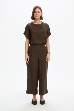 WIDE LEG LINEN PANT