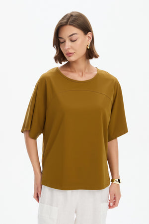 WIDE SLEEVE YOKE TEE