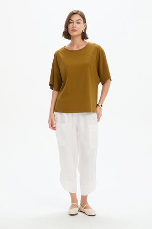 WIDE SLEEVE YOKE TEE