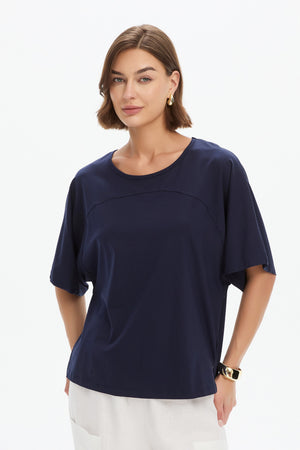 WIDE SLEEVE YOKE TEE
