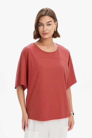 WIDE SLEEVE YOKE TEE