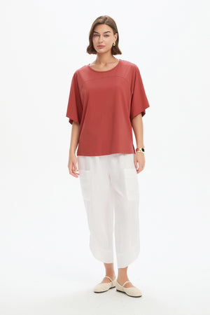WIDE SLEEVE YOKE TEE