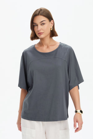 WIDE SLEEVE YOKE TEE