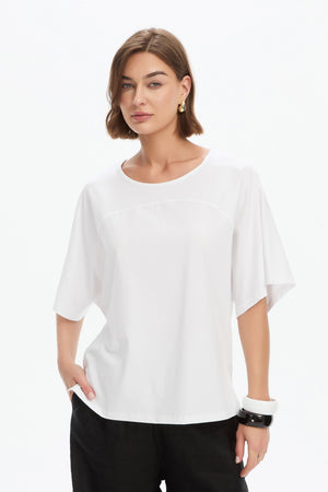 WIDE SLEEVE YOKE TEE