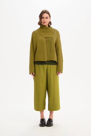 ZIP COLLAR CARDIGAN