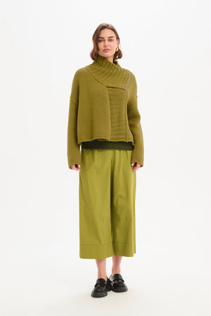 ZIP COLLAR CARDIGAN