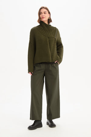 ZIP COLLAR CARDIGAN