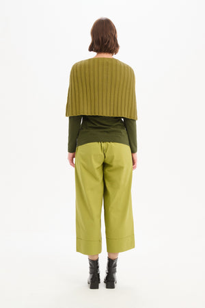 ZIP THROUGH KNIT SHAWL