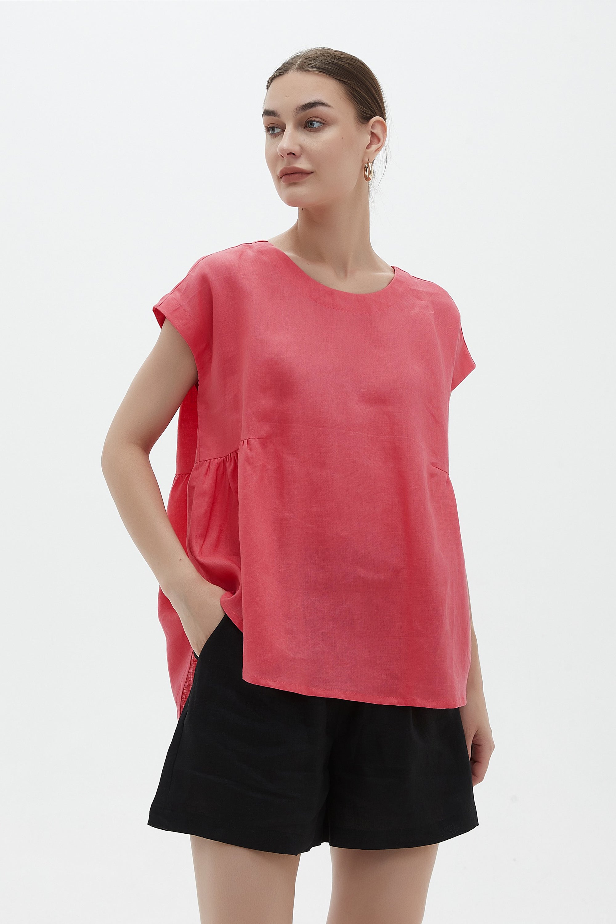 RELAXED GATHER TOP