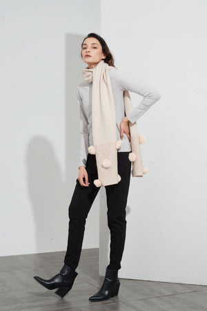 POM POM SCARF