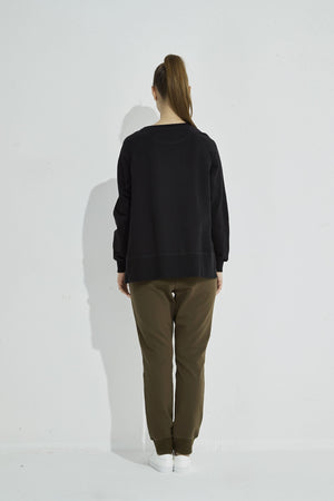 SIDE ZIP SWEAT