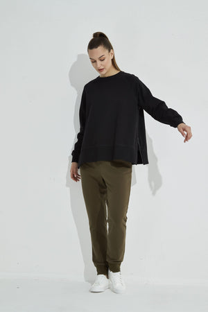 SIDE ZIP SWEAT