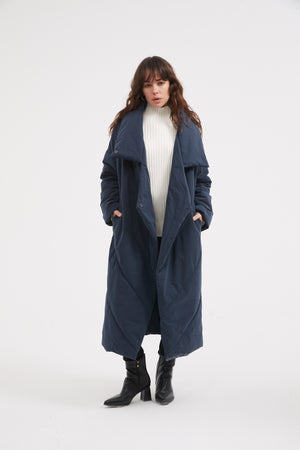 LONGLINE WRAP COAT