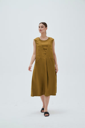 V FLANGE DRESS