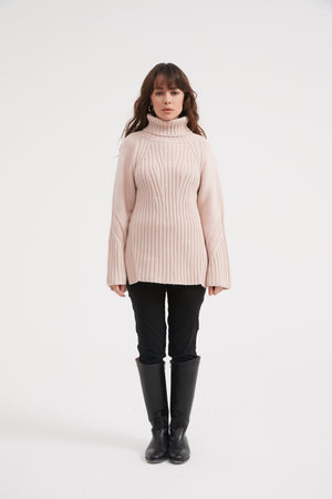 RAGLAN STRAIGHT SLEEVE KNIT