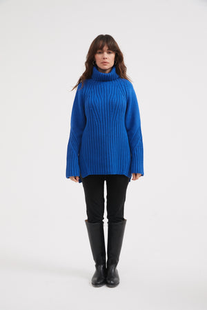 RAGLAN STRAIGHT SLEEVE KNIT