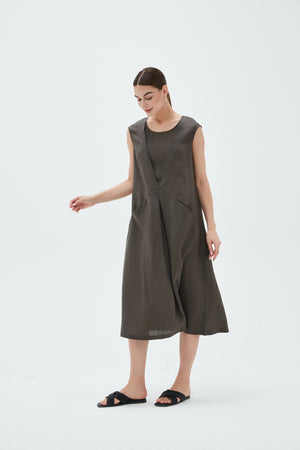 V FLANGE DRESS