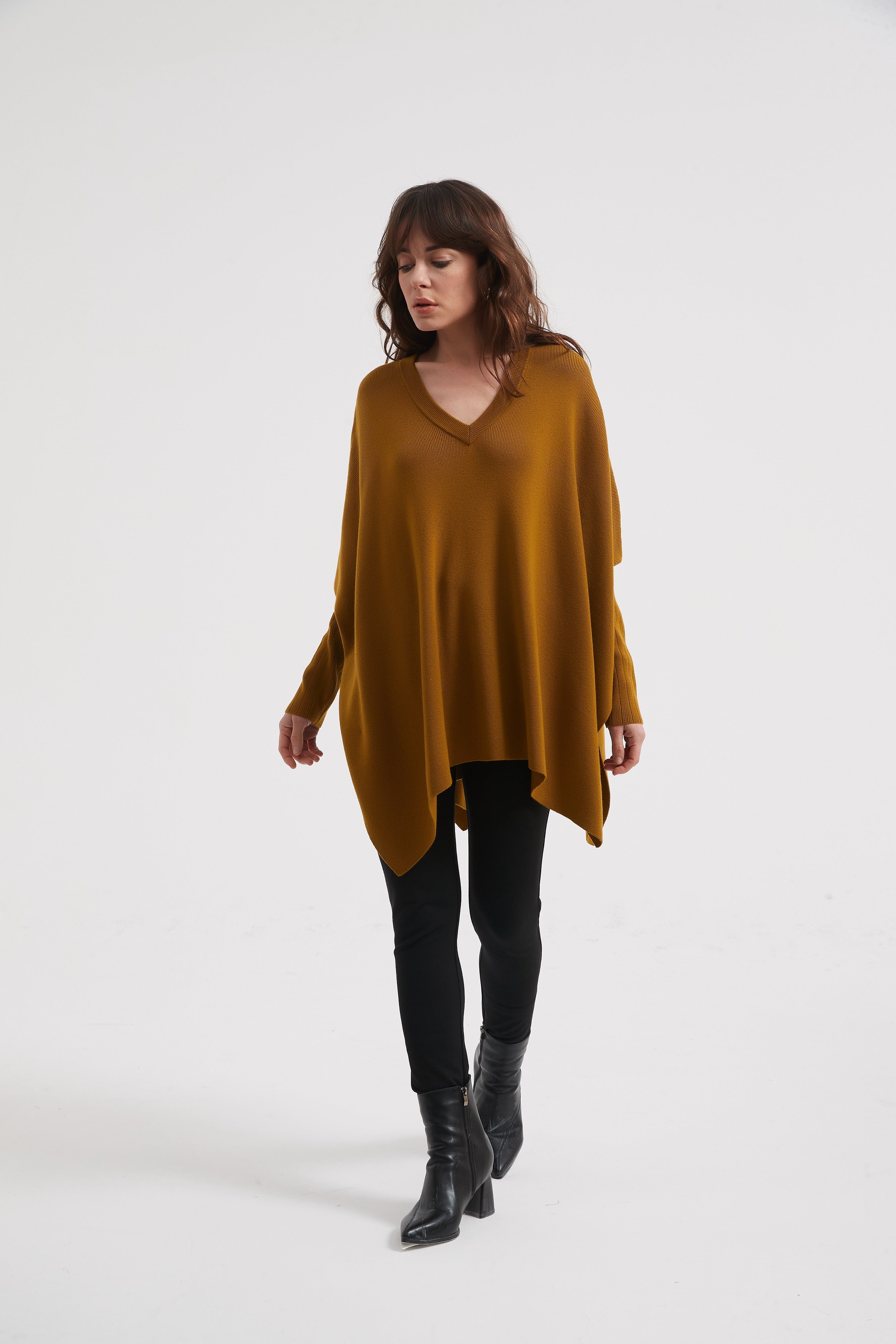 V neck deals boxy sweater