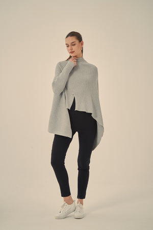 SPLIT FRONT KNIT