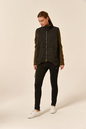 PADDED RUCHED VEST