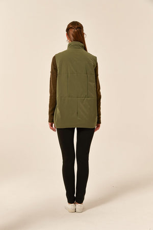 PADDED RUCHED VEST