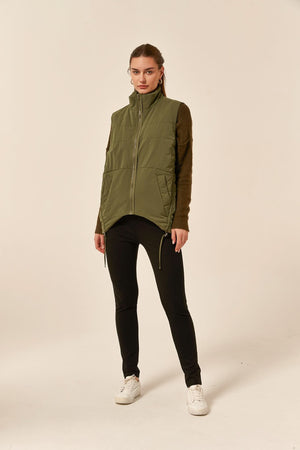PADDED RUCHED VEST