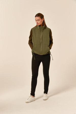PADDED RUCHED VEST