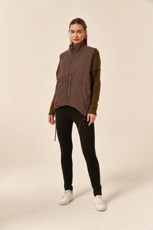 PADDED RUCHED VEST