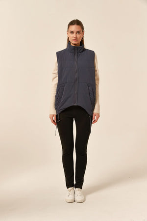 PADDED RUCHED VEST