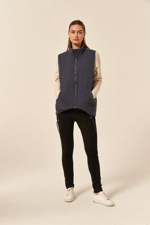 PADDED RUCHED VEST