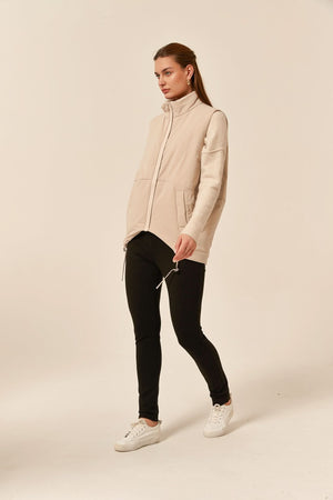 PADDED RUCHED VEST