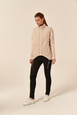 PADDED RUCHED VEST