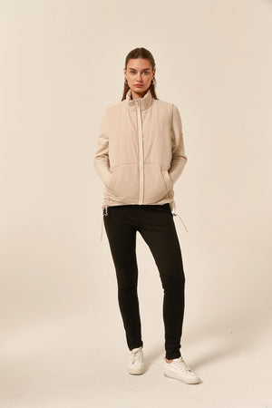 PADDED RUCHED VEST