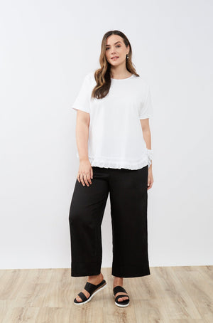 COMBI RUFFLE HEM TEE
