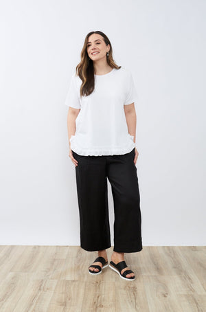 COMBI RUFFLE HEM TEE