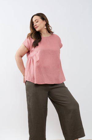 RELAXED GATHER TOP