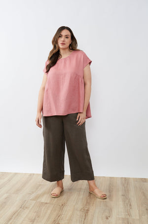 RELAXED GATHER TOP