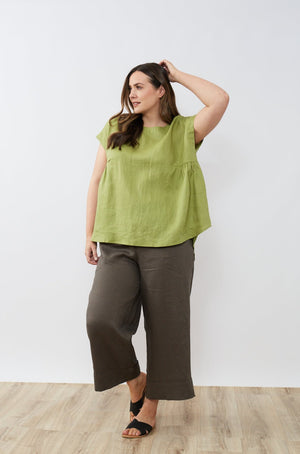 RELAXED GATHER TOP