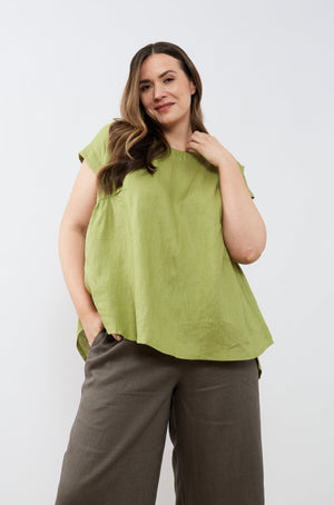 RELAXED GATHER TOP