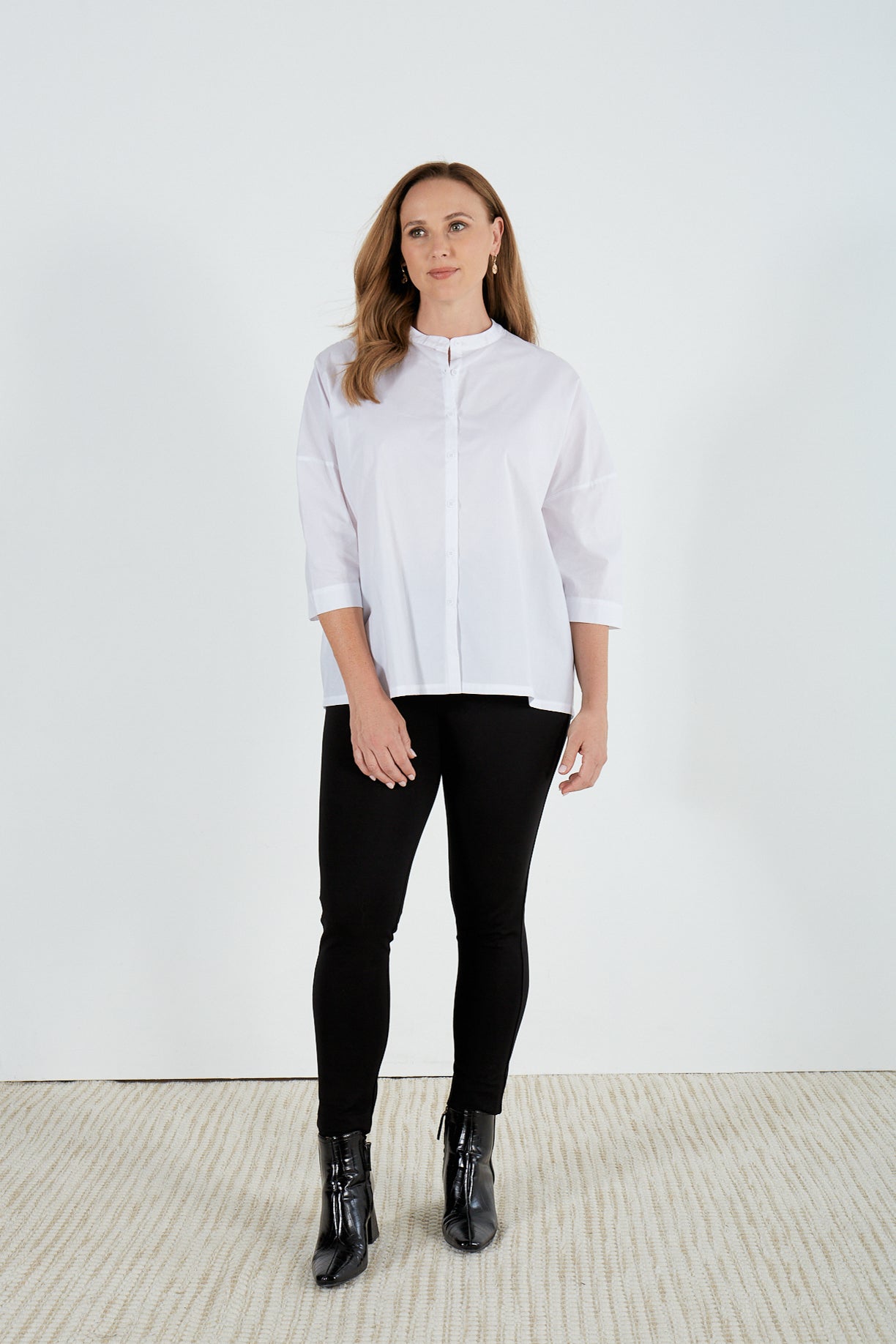 ELASTIC GATHER YOKE SHIRT