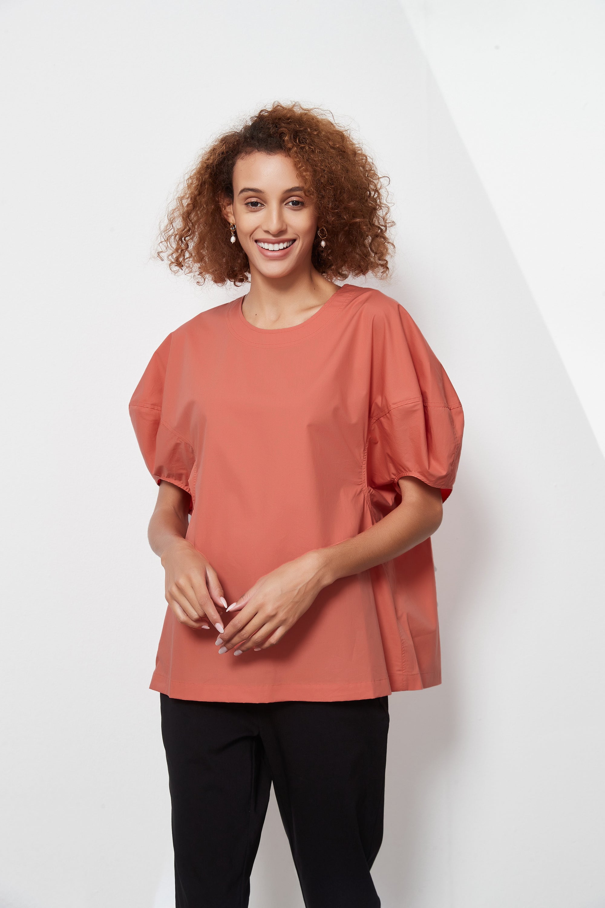 BALLOON SLEEVE TOP