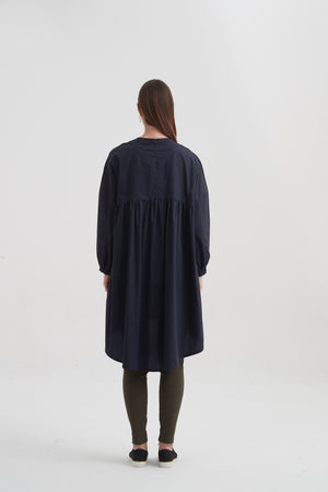 HIGH NECK TUCK TUNIC